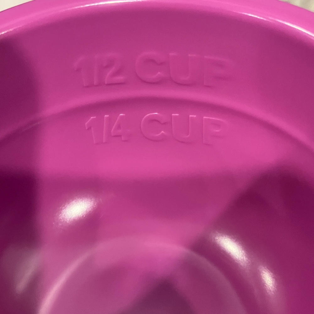 Set of Purple Nesting Melamine Measuring Cups - Picture 4 of 6